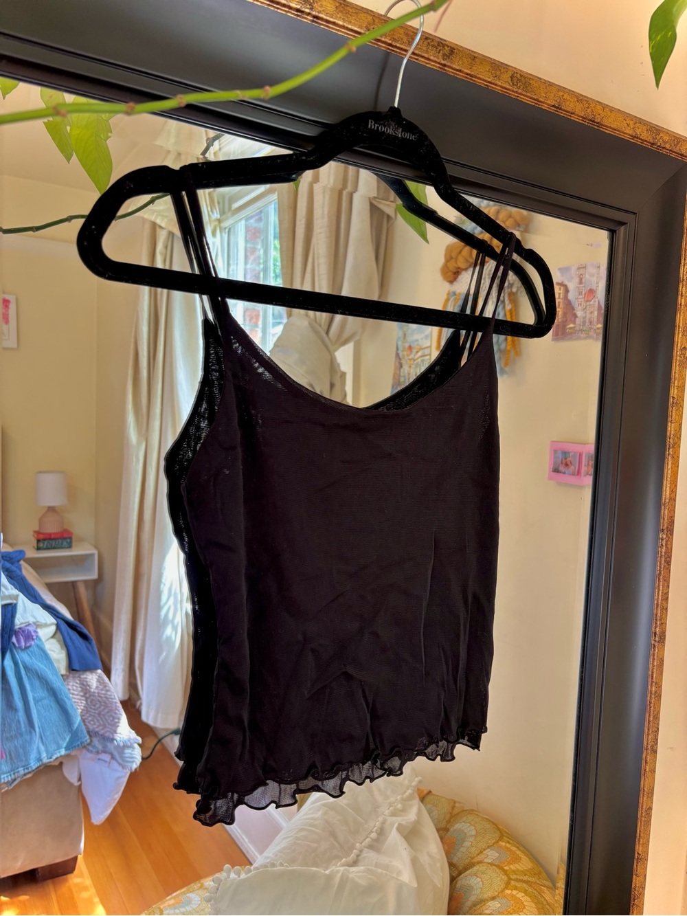 Brandy Melville Black Spaghetti Strap Cami
